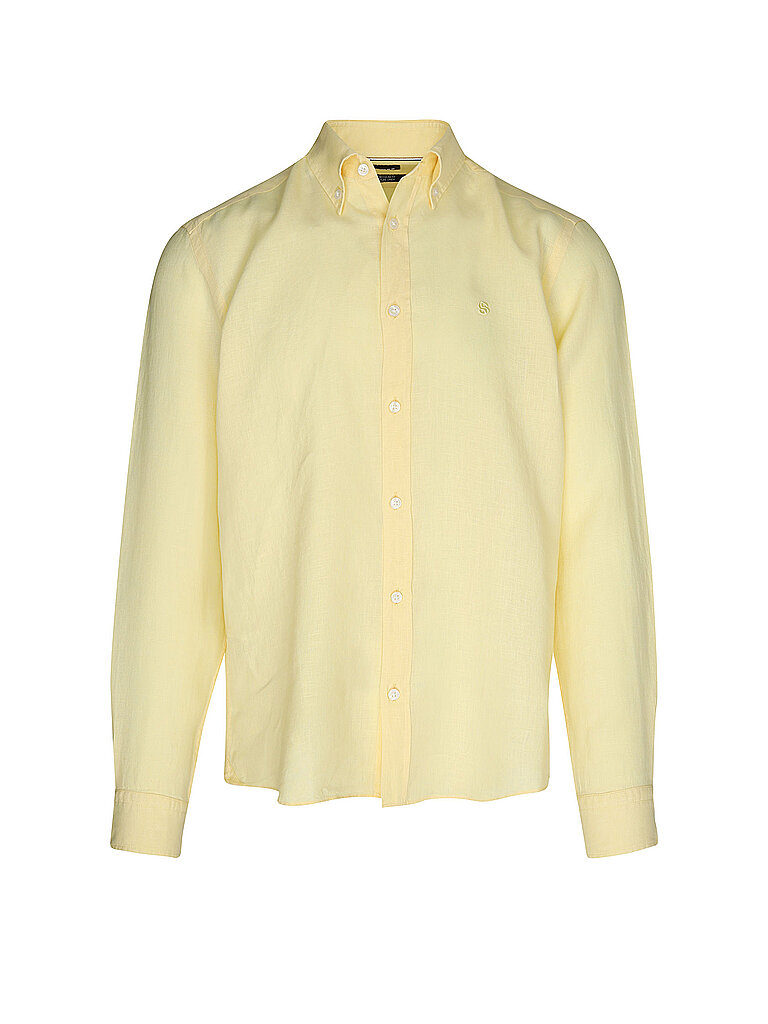 BOSS Leinenhemd H-LIAM gelb | L