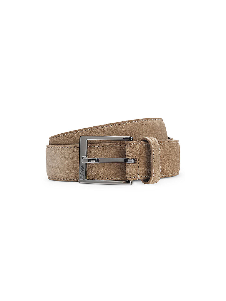 BOSS Ledergürtel ELLOY beige | 90