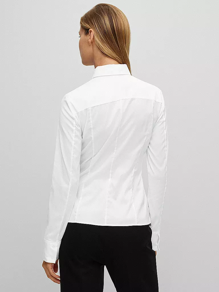 BOSS | Bluse Slim Fit BASHINA | weiss