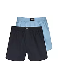 BOSS | Boxershorts 2er Pkg. open blue | dunkelblau