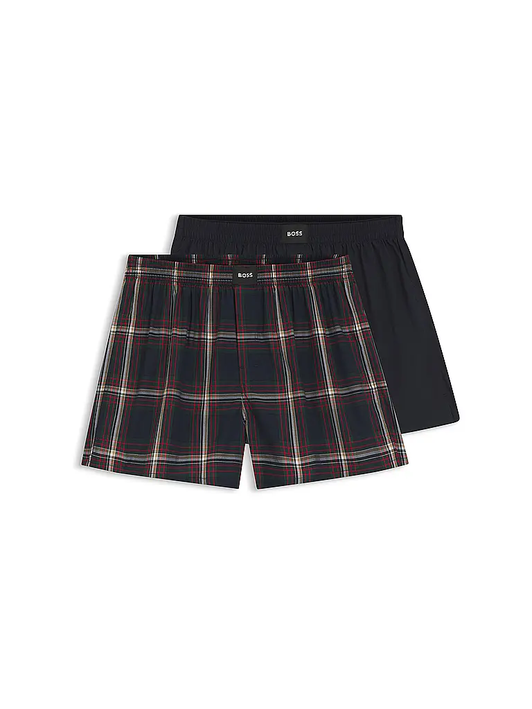 BOSS | Boxershorts 2er Pkg. open blue | dunkelblau