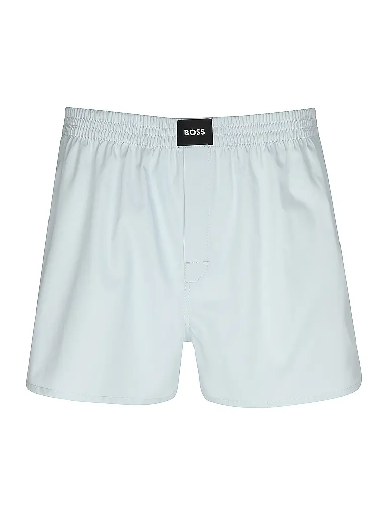BOSS | Boxershorts 2er Pkg. open blue | weiss