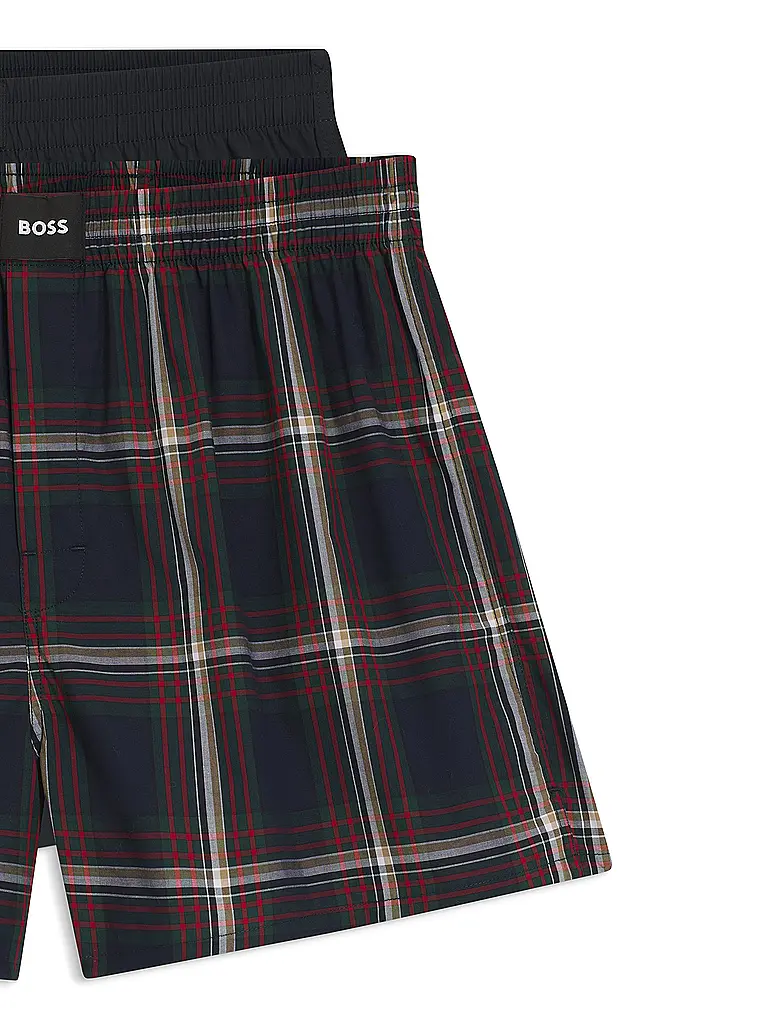 BOSS | Boxershorts 2er Pkg. open blue | dunkelblau