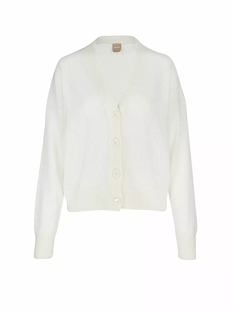BOSS | Cardigan Foleda  | weiss