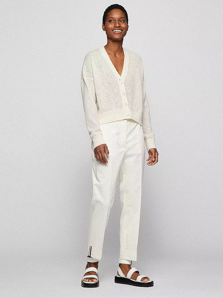 BOSS | Cardigan Foleda  | weiss