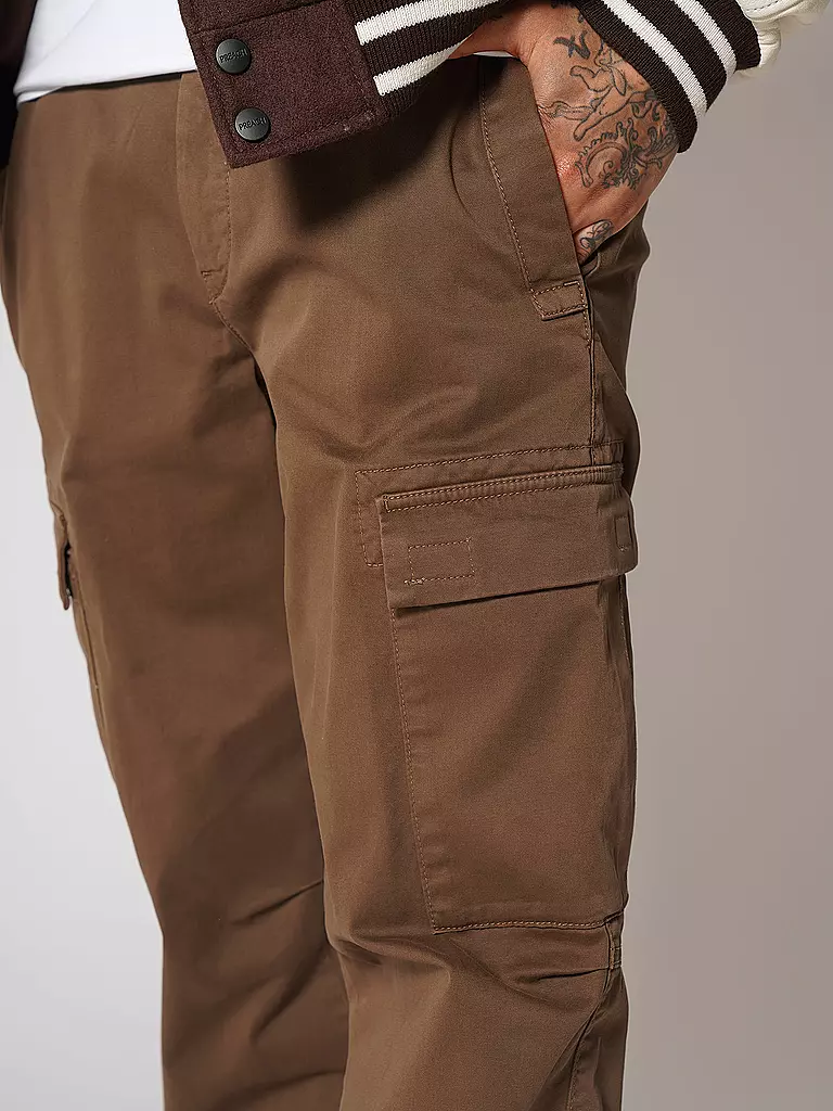 BOSS | Cargohose SISLA | dunkelgrün