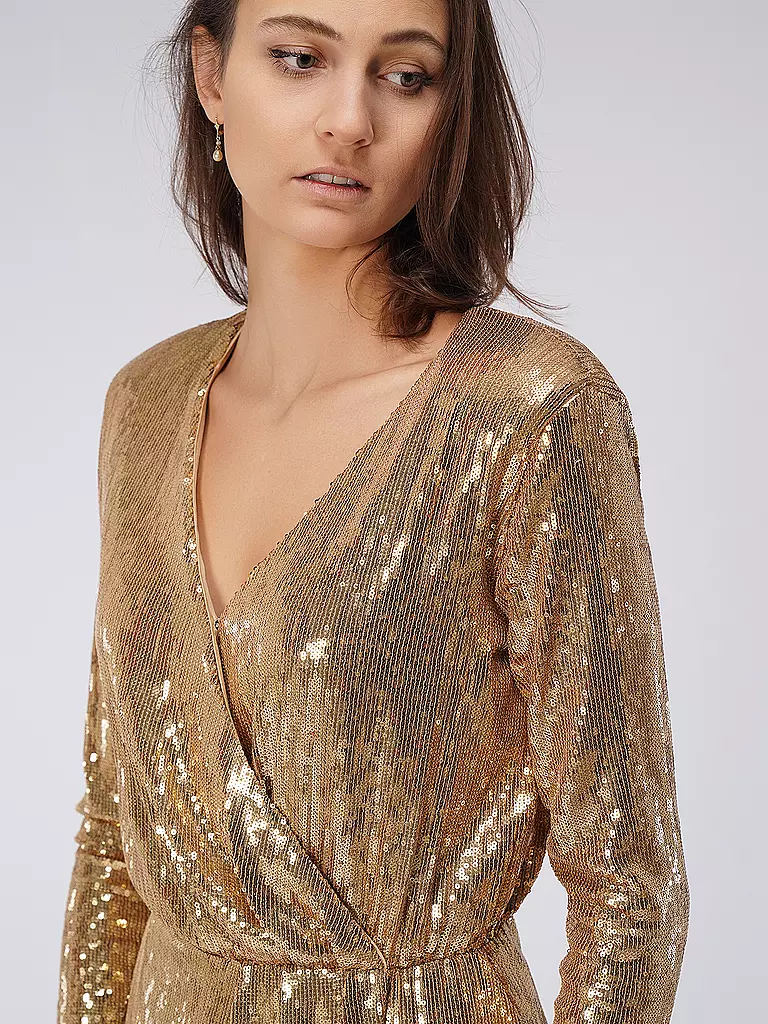 BOSS | Cocktailkleid EPALETTA | gold