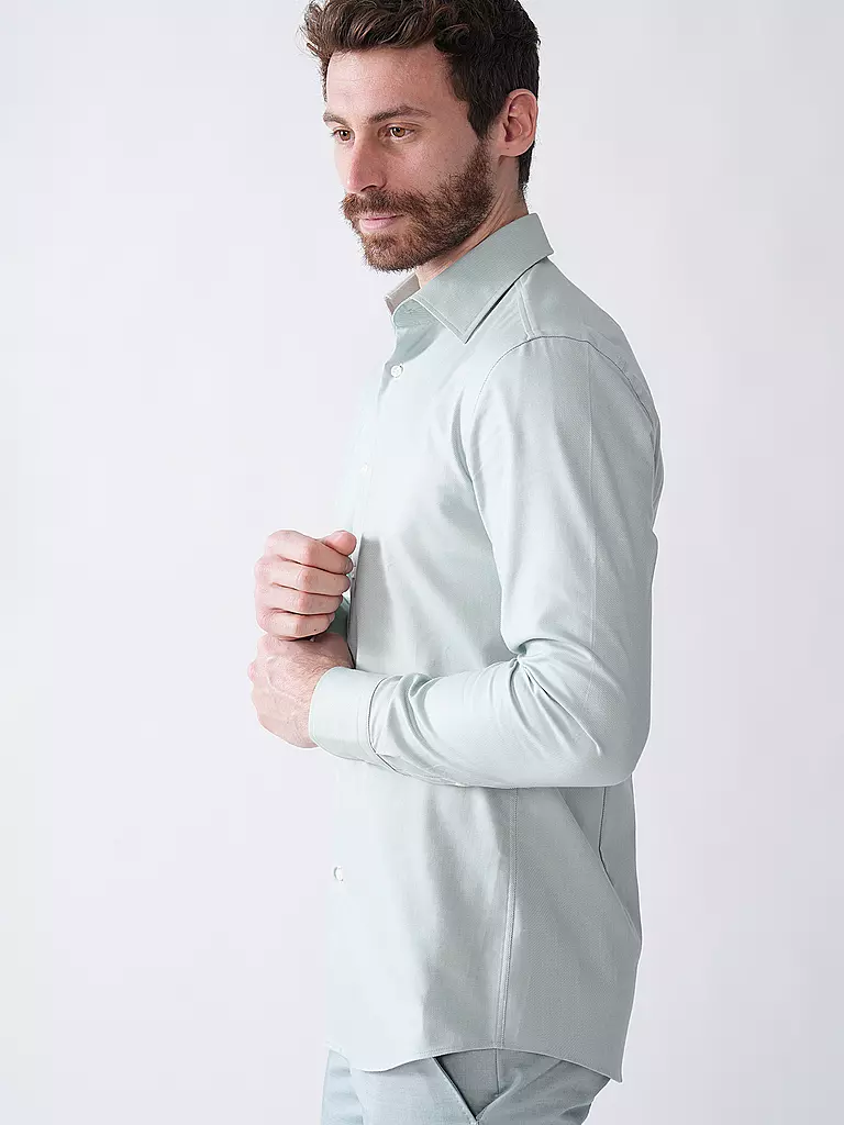 BOSS | Hemd Slim Fit  H-HANK | hellgrün