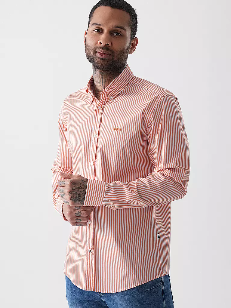 BOSS | Hemd Slim Fit  | orange