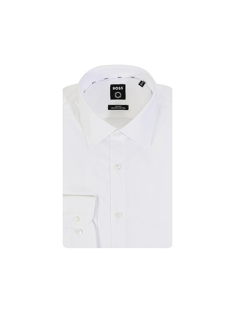 BOSS | Hemd Slim Fit Hank | weiss