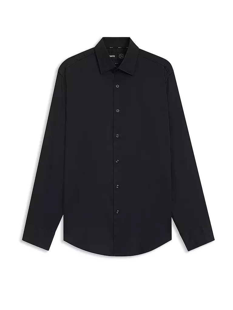 BOSS | Hemd Slim Fit HANK | schwarz
