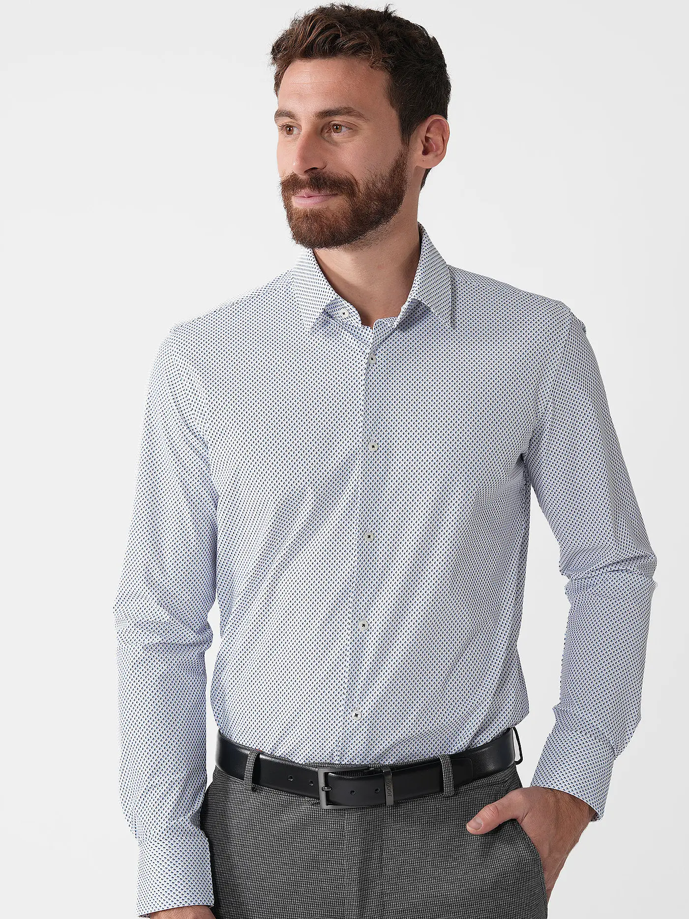 BOSS | Hemd Slim Fit PERFORMANCE | hellblau