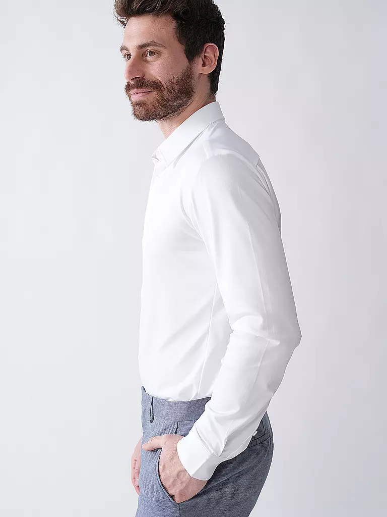 BOSS | Hemd Slim Fit ROAN  | weiss