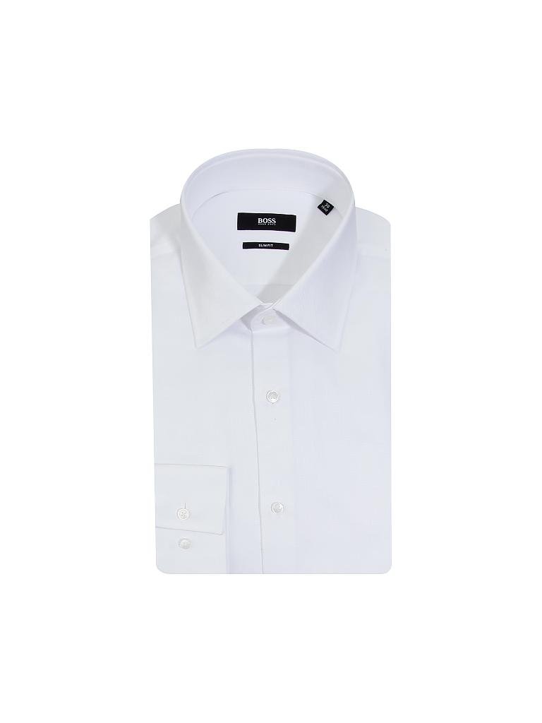 BOSS | Hemd Slim-Fit "Jango" | weiß