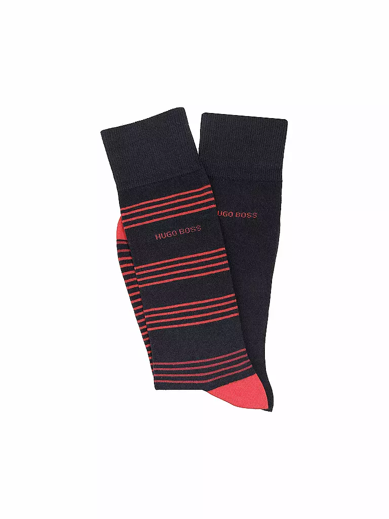 BOSS | Herren Socken 2er Pkg Stripe Black | blau