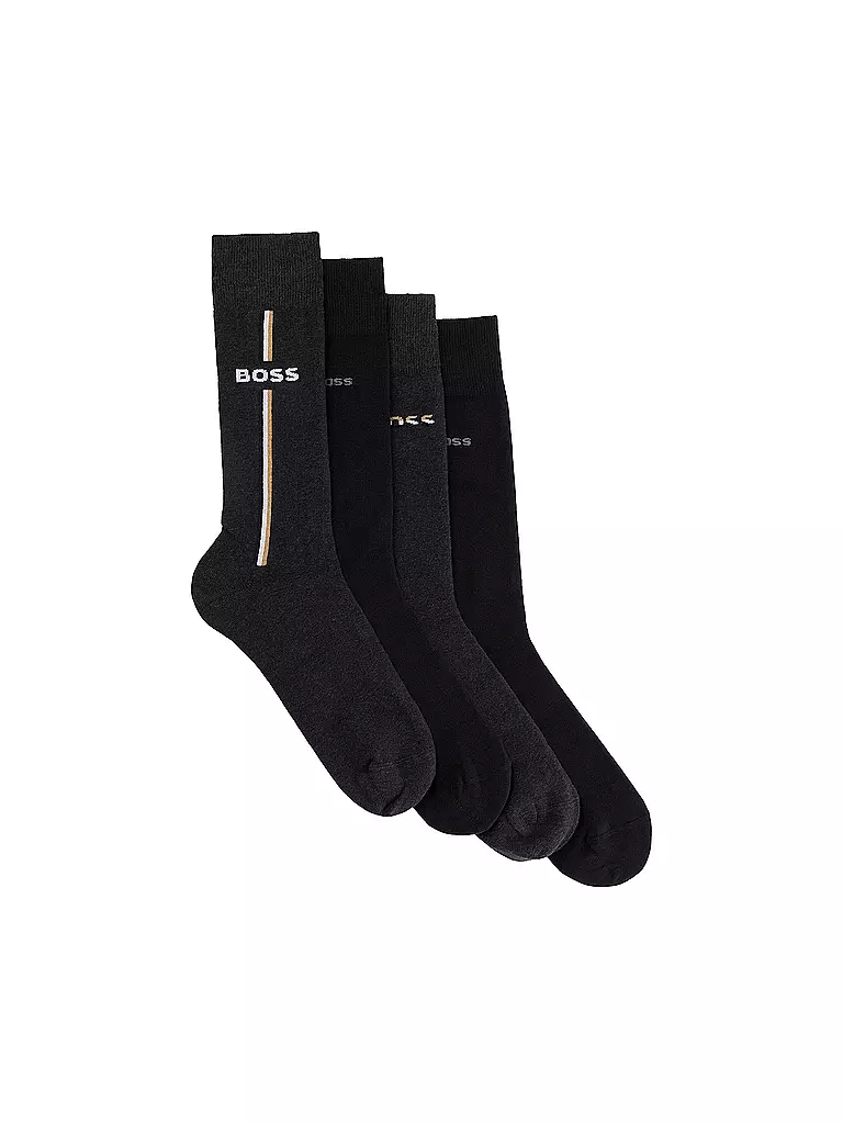 BOSS | Herren Socken Geschenkset 4-er Pkg charcoal | grau
