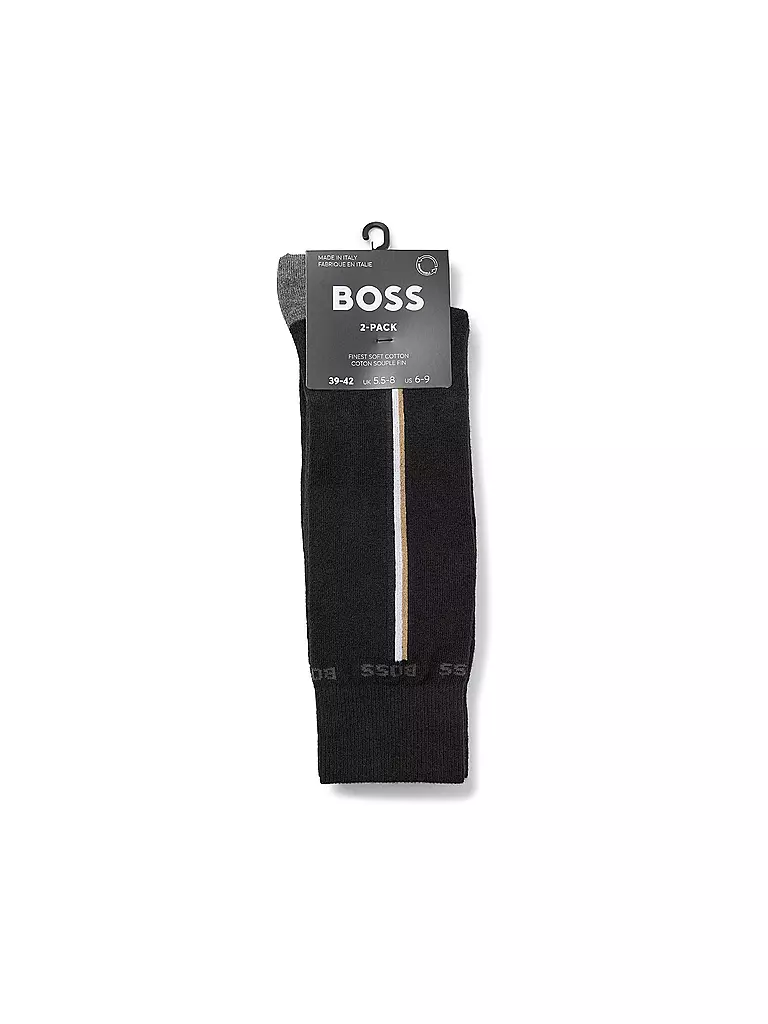 BOSS | Herren Socken ICONIC 2er Pkg black | schwarz