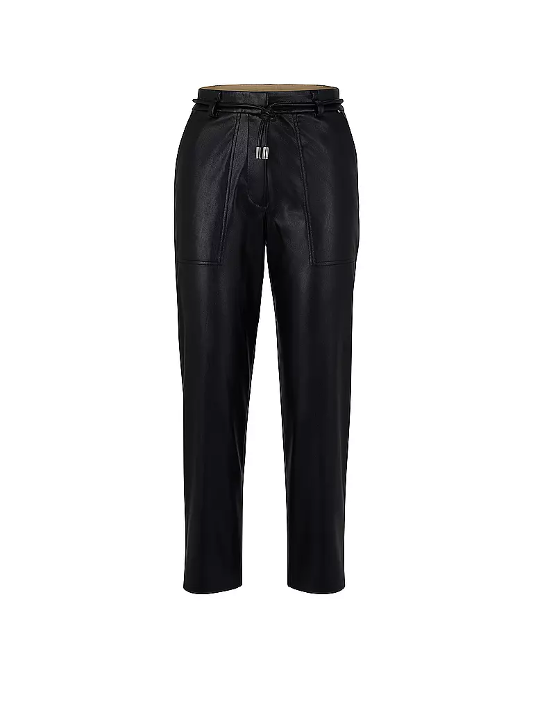 BOSS Hose in Lederoptik TACORA schwarz