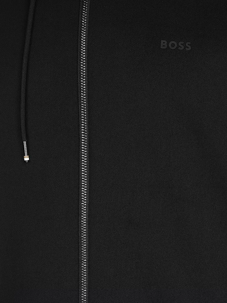 BOSS | Kapuzensweatjacke SEEGER | schwarz