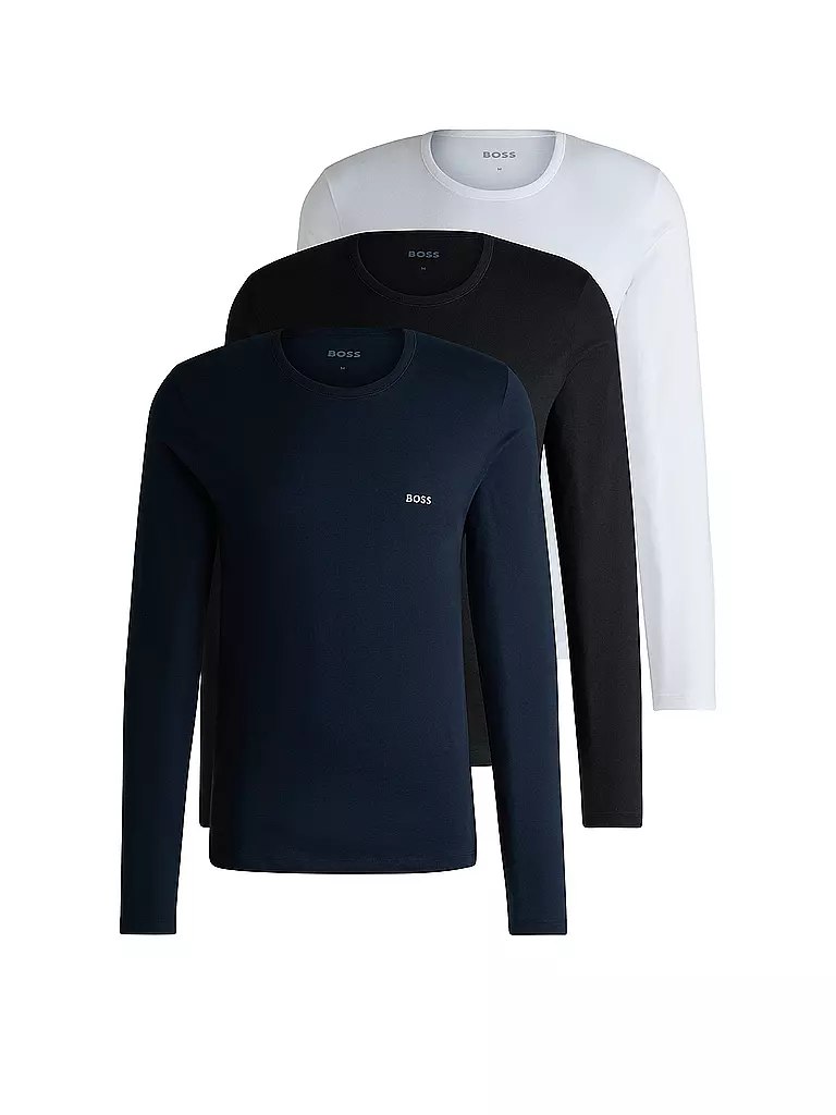 BOSS | Langarmshirt 3er Pkg.  | dunkelblau