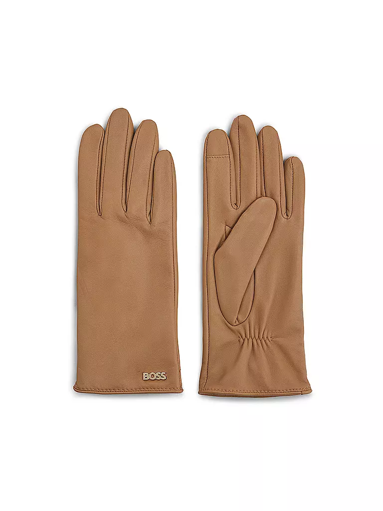 BOSS | Lederhandschuhe GUEEN | beige