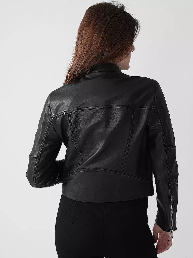 BOSS | Lederjacke C_SALESTE | schwarz