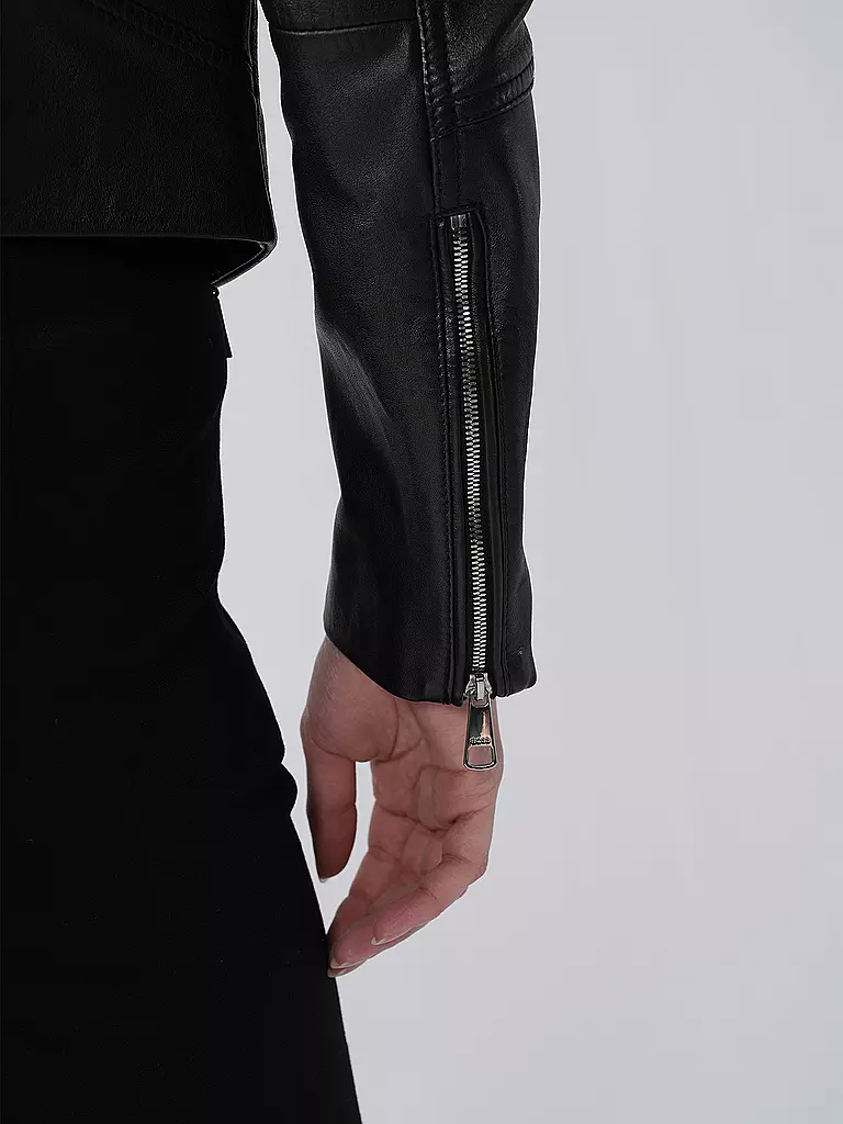 BOSS | Lederjacke C_SALESTE | schwarz