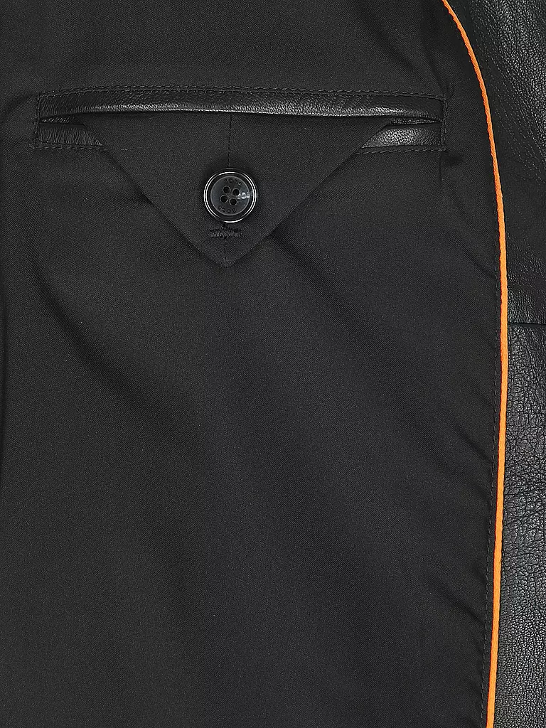 BOSS | Lederjacke C_SALESTE | schwarz
