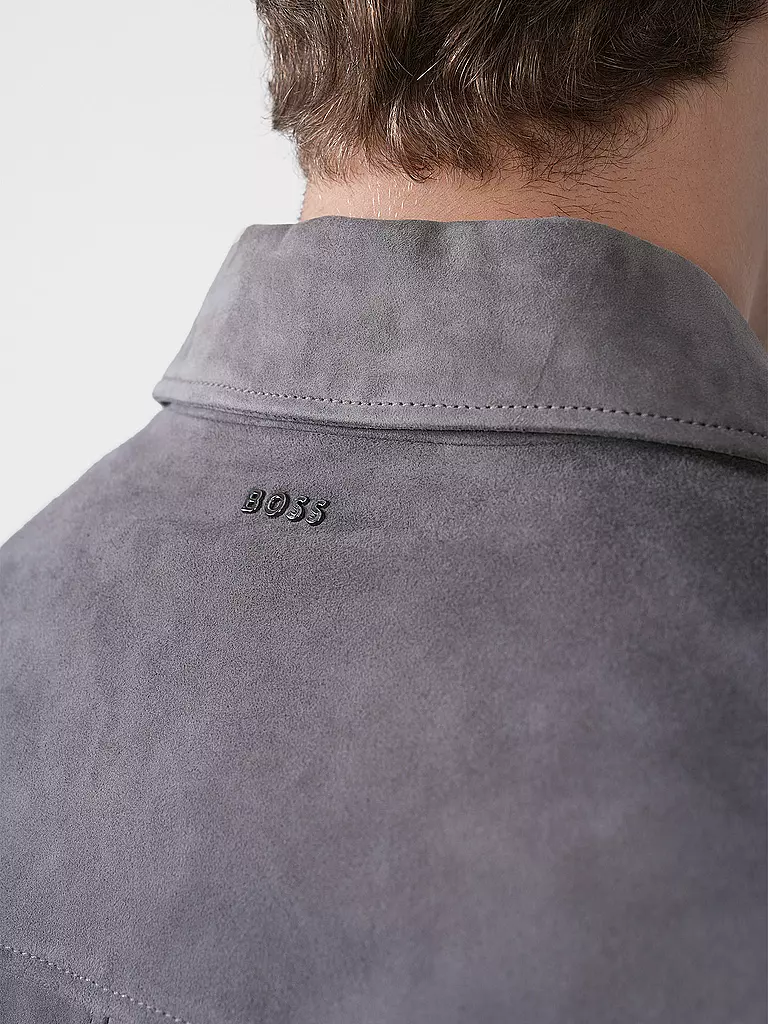 BOSS | Lederjacke H-MALBANO5 | beige