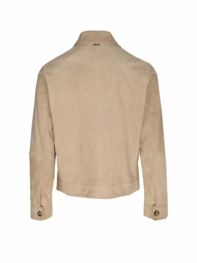 BOSS | Lederjacke H-MALBANO5 | grau