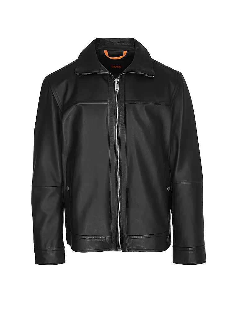 BOSS | Lederjacke JOREST  | schwarz
