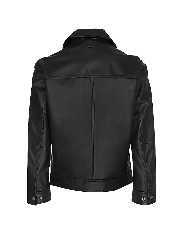 BOSS | Lederjacke JOREST  | schwarz