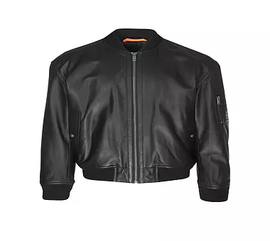 BOSS Lederjacke JUGE schwarz