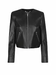 BOSS | Lederjacke SADENITA | schwarz