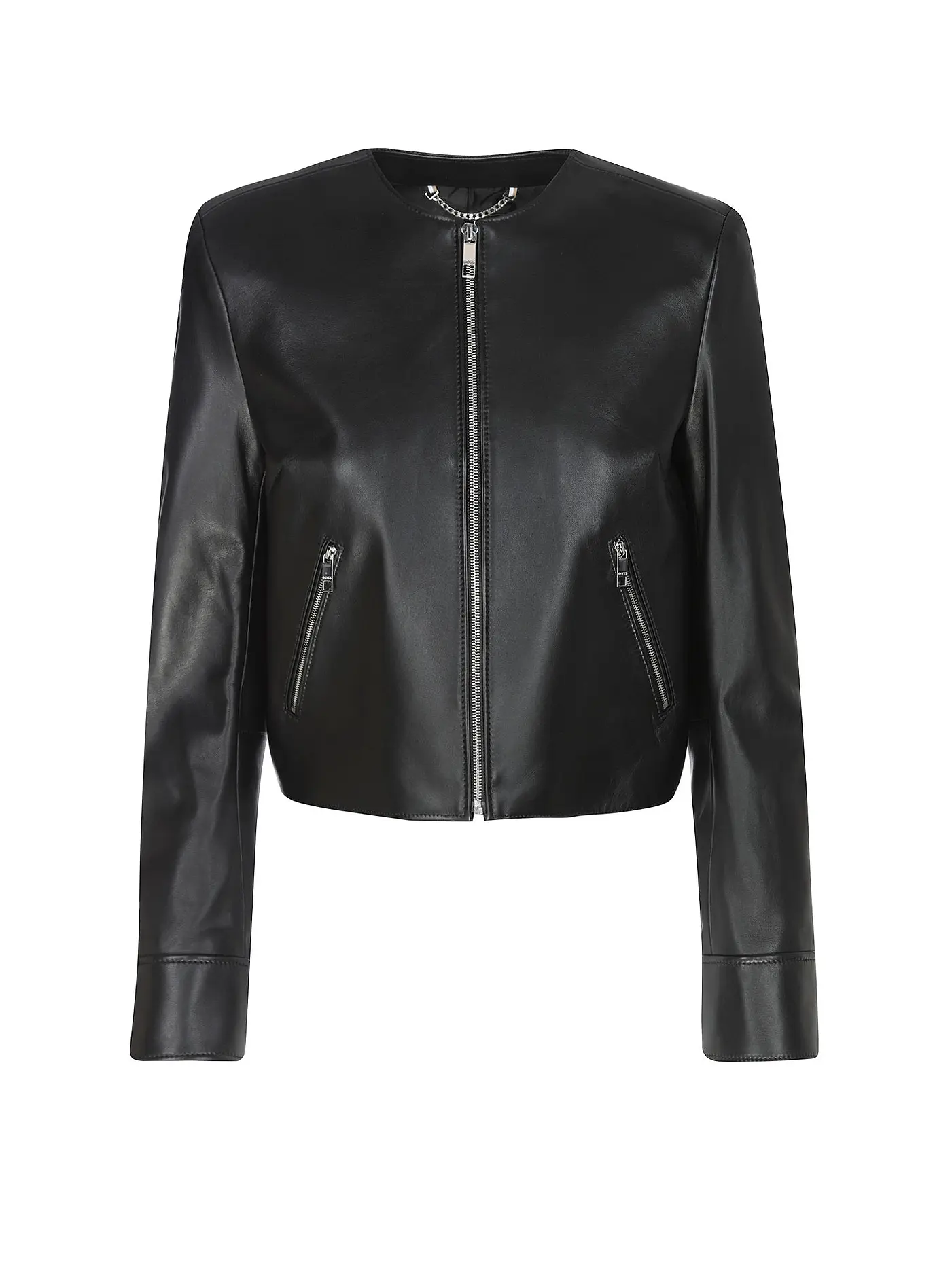 BOSS | Lederjacke SADENITA | schwarz