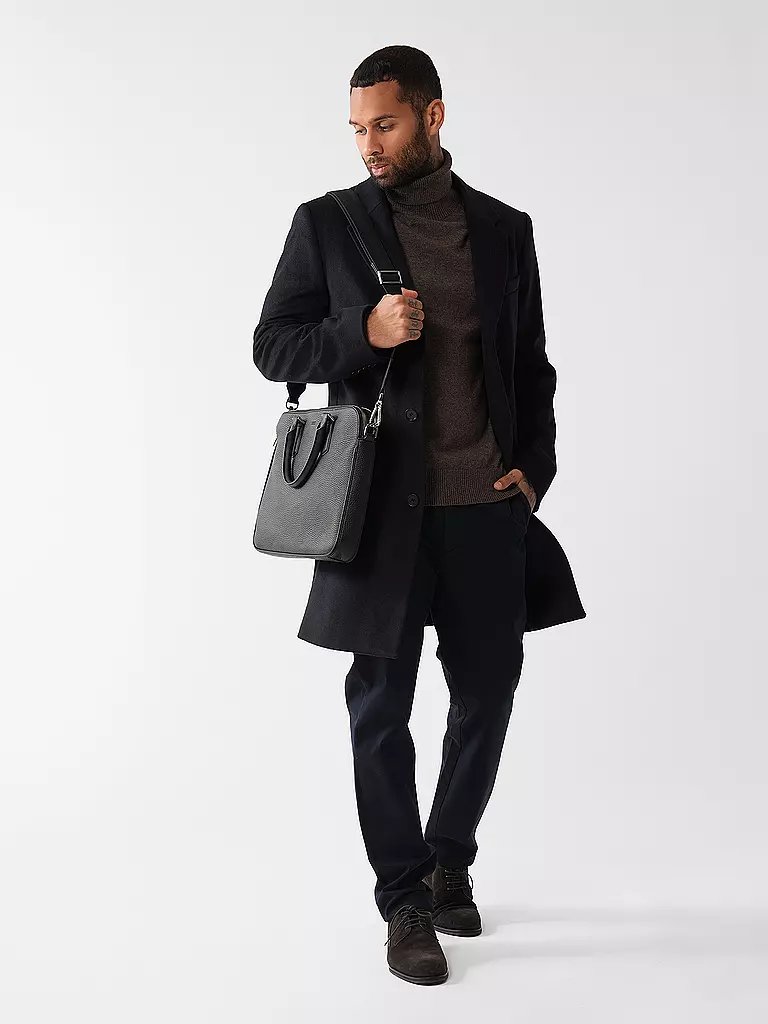 BOSS | Ledertasche - Aktentasche NEW CROSSTOWN  | schwarz