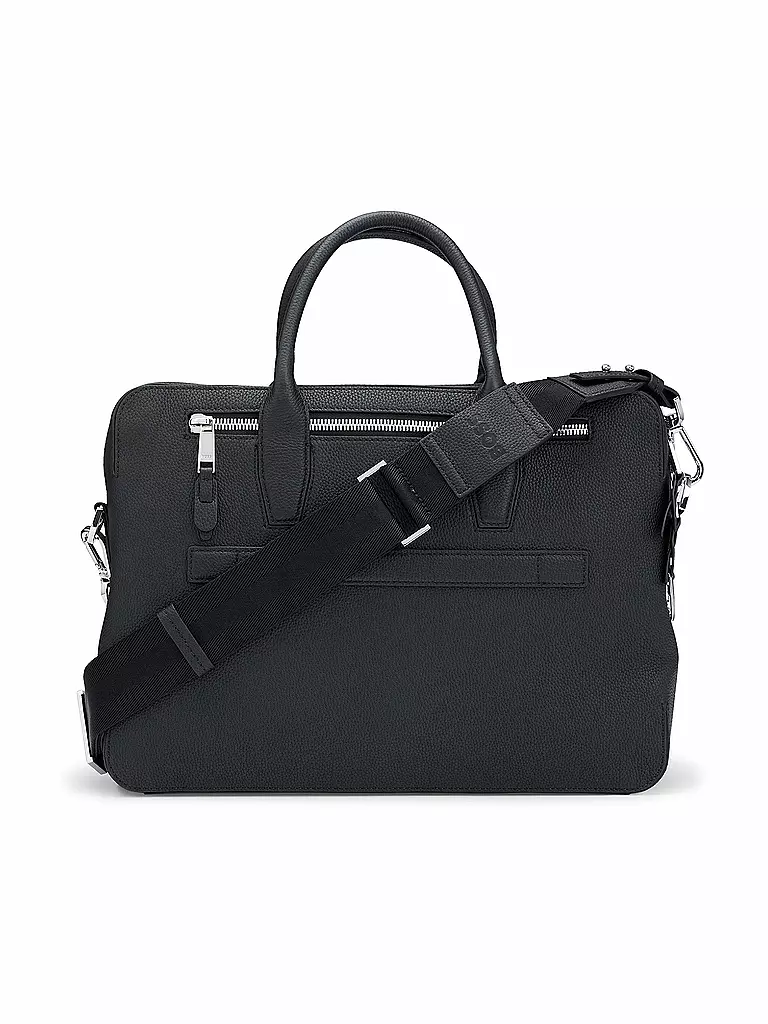 BOSS | Ledertasche - Laptoptasche HIGHWAY | schwarz