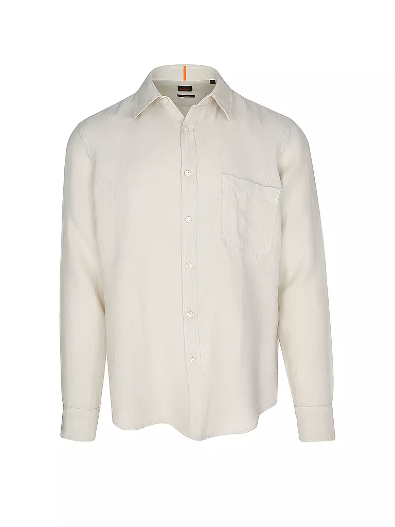 BOSS | Leinenhemd Regular Fit RELEGANT | beige