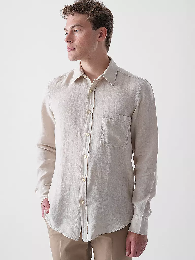 BOSS | Leinenhemd Regular Fit RELEGANT | beige