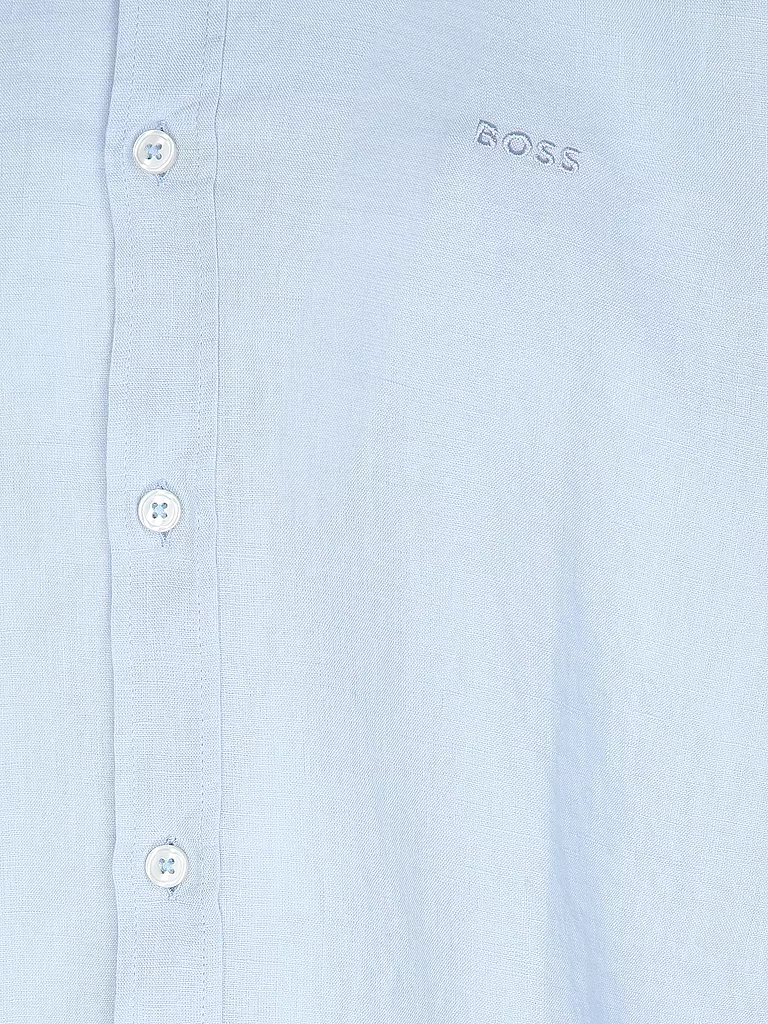 BOSS | Leinenhemd Slim Fit H-ROAN | hellblau