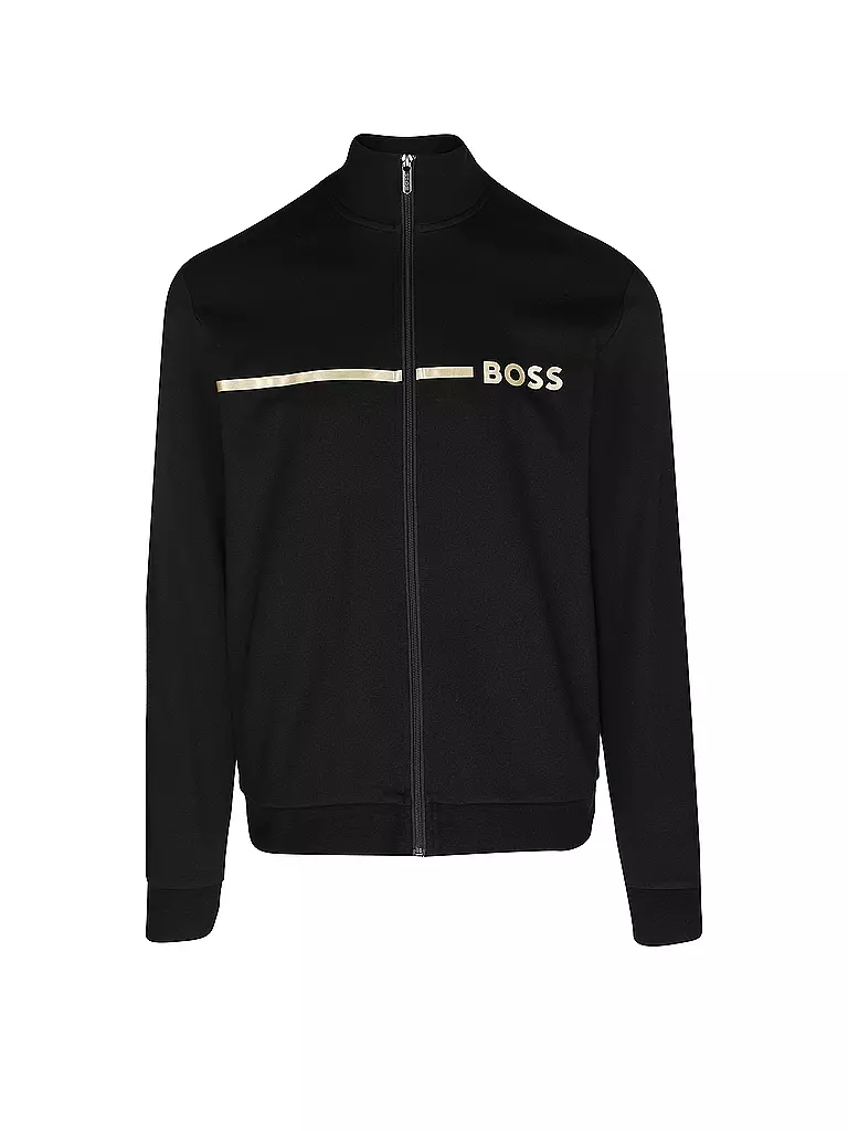 BOSS | Loungewear Jacke  | schwarz