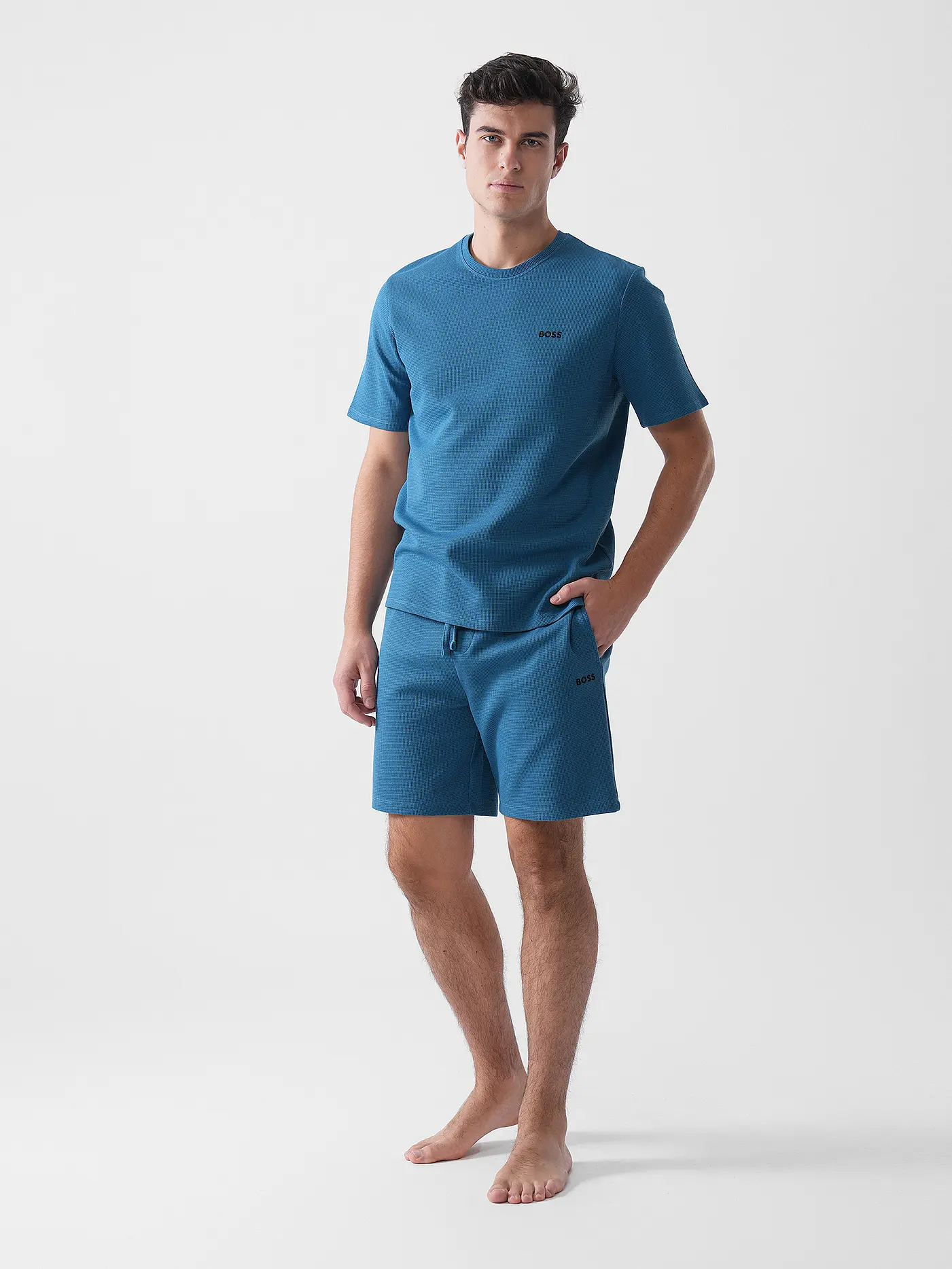 BOSS | Loungewear Shirt  | blau