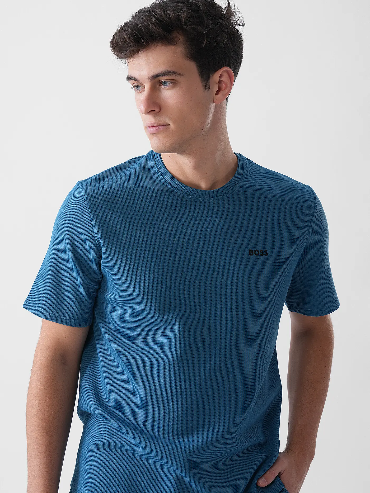 BOSS | Loungewear Shirt  | blau
