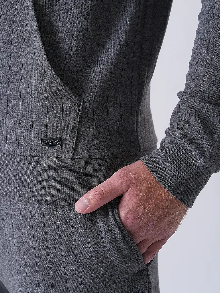 BOSS | Loungewear Sweatjacke  | grau