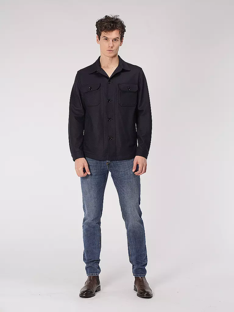 BOSS | Overshirt | blau