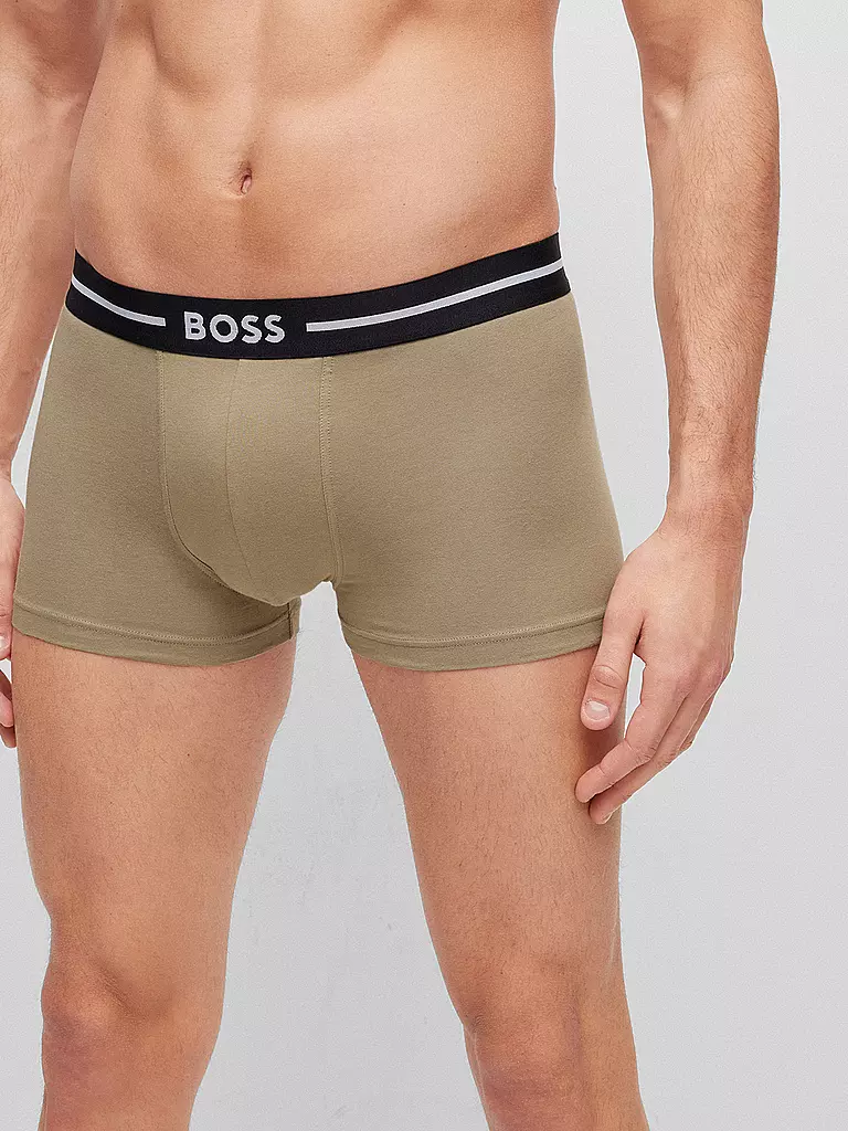 BOSS | Pants 3-er Pkg. schwarz olive gemustert | schwarz