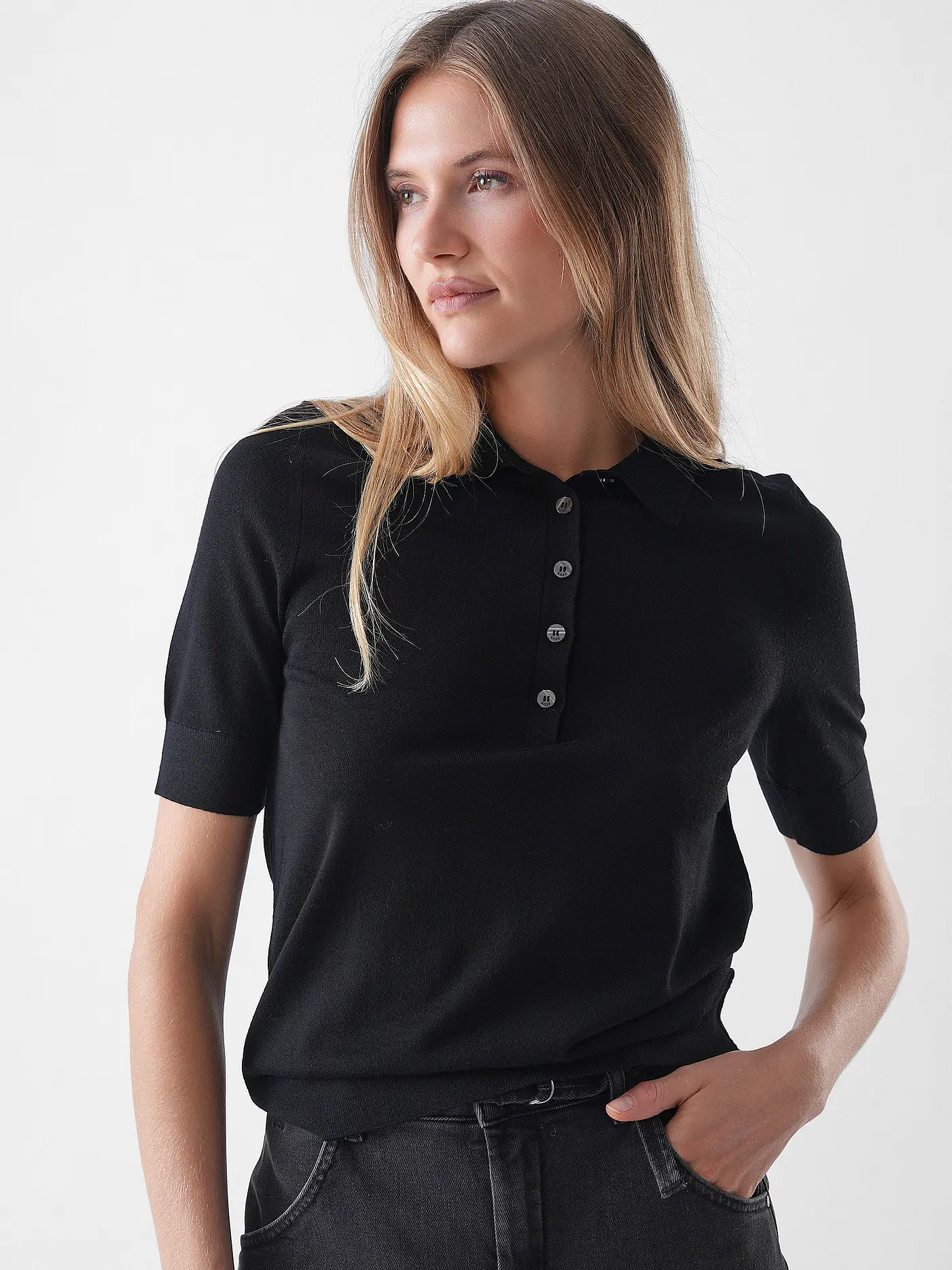 BOSS | Poloshirt  | schwarz