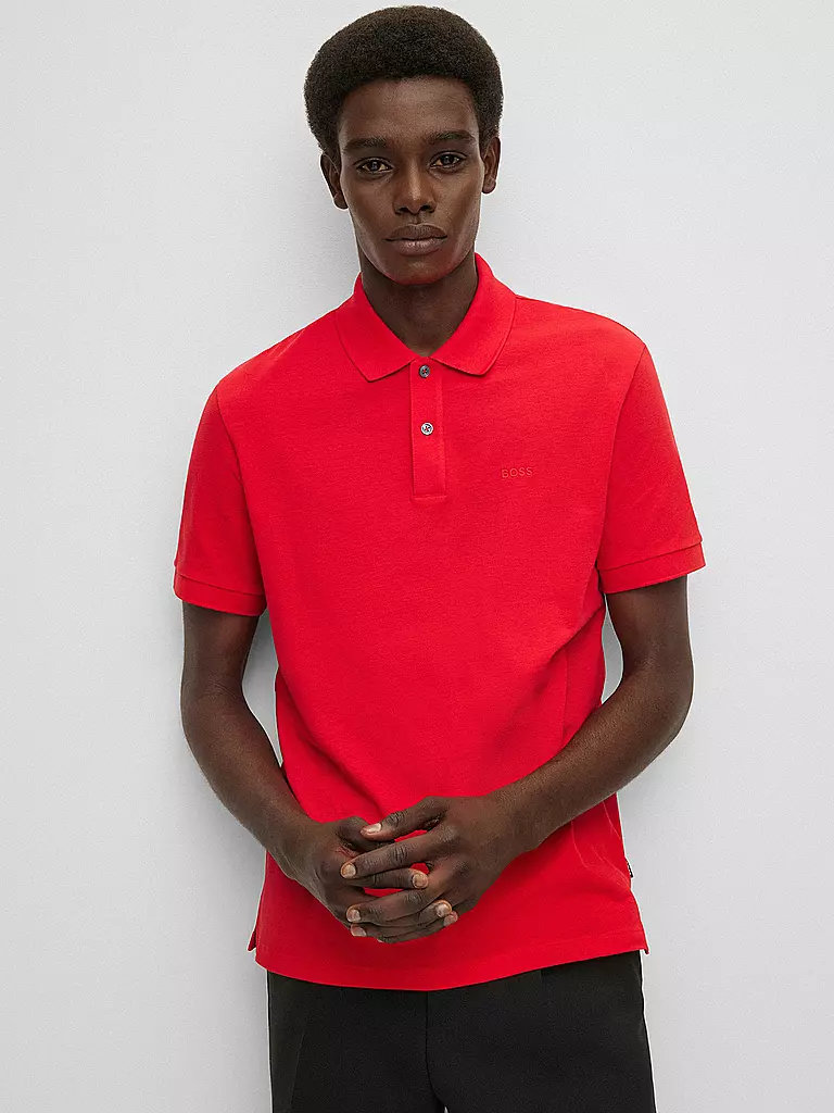 BOSS | Poloshirt Regular Fit Pallas | rot