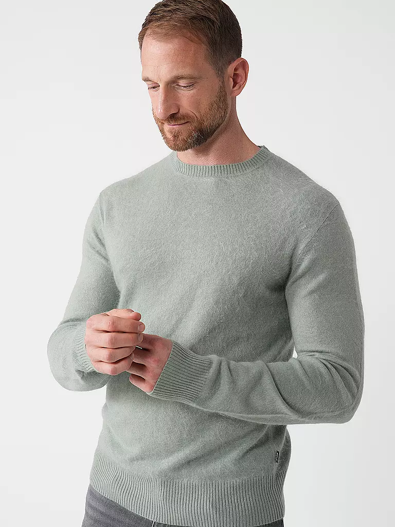 BOSS | Pullover ESCRITO | hellgrün