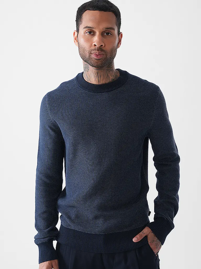 BOSS | Pullover KLAPOK | dunkelblau